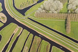 Polder or re-claimed lands, North Holland, Netherlands Polder or re-claimed lands, North Holland, Netherlands
