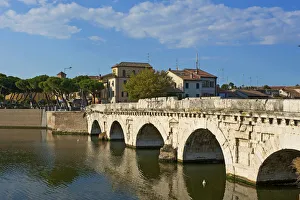 Ponte di Tiberio, Rimini, Emilia-Romagna, Italy Ponte di Tiberio, Rimini, Emilia-Romagna, Italy