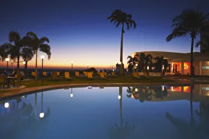 Pool at Hotel Cardoso at sunset, Maputo, Mozambique Pool at Hotel Cardoso at sunset, Maputo, Mozambique