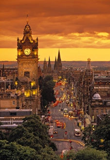Princes Street Edinburgh Prints: Princes St