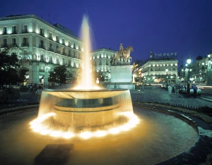 Puerta del Sol Print, Madrid Cityscape