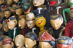 Puppets, antique market, Jakarta, Indonesia Puppets, antique market, Jakarta, Indonesia