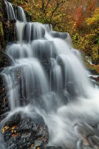 Waterfall Print, Autumn Scene in Perthshire, Scotland
