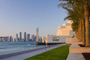 Qatar, Doha, Doha Skyline, Al Bidda Tower, Palm Tower West, Burj Qatar and Tornado Qatar, Doha, Doha Skyline, Al Bidda Tower, Palm Tower West, Burj Qatar and Tornado