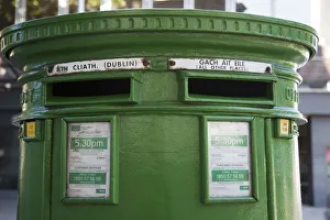 Republic of Ireland, Dublin, Green Postbox Republic of Ireland, Dublin, Green Postbox