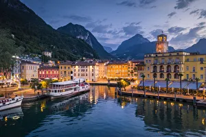 Riva del Garda Print at Sunrise, Lake Garda, Italy