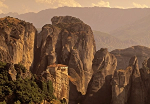 Meteora Greece Prints: Roussanou Monastery
