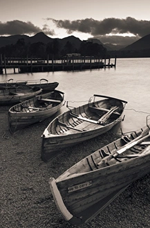 Rowing Boats, Derwent Water, Lake District, Cumbria, UK Rowing Boats, Derwent Water, Lake District, Cumbria, UK