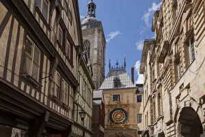 Rue du Gros-Horloge, Rouen, Normandy, France Rue du Gros-Horloge, Rouen, Normandy, France