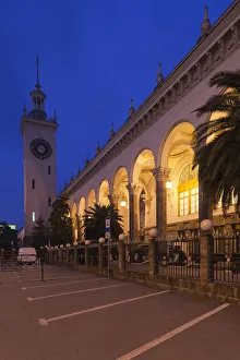 Russia, Black Sea Coast, Sochi, train station Russia, Black Sea Coast, Sochi, train station