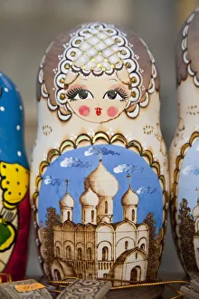 Russia, The Golden Ring, Suzdal, Russian dolls Russia, The Golden Ring, Suzdal, Russian dolls