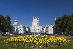 Russia, St. Petersburg, Smolny, Smolny Cathedral Russia, St. Petersburg, Smolny, Smolny Cathedral