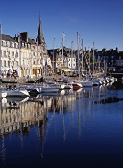 Sail Boats (Yachts) in the Vieux Bassin in Honfleur Sail Boats (Yachts) in the Vieux Bassin in Honfleur