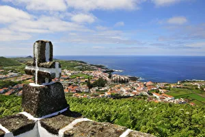 Santa Cruz, the main town of the island. Graciosa, Azores islands, Portugal Santa Cruz, the main town of the island. Graciosa, Azores islands, Portugal