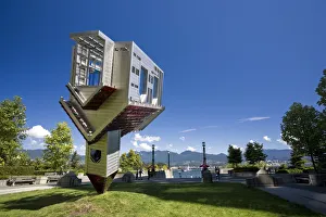 British Columbia Landmarks Prints: Sculpture Device to root out evil (D