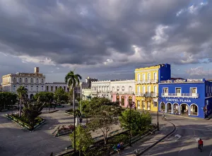 Elevated View Print of Serafin Sanchez Park, Cuba