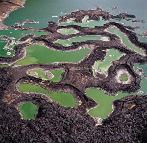 A series of lava rock pools are situated just off the A series of lava rock pools are situated just off the