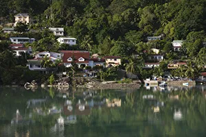 Seychelles, Mahe Island, Cascade, waterfront town Seychelles, Mahe Island, Cascade, waterfront town