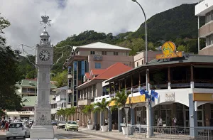 Seychelles, Mahe Island, Victoria, The Clock Tower Seychelles, Mahe Island, Victoria, The Clock Tower