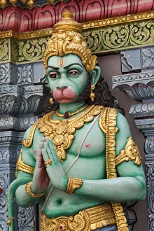 Singapore, Statue in front of Sri Krishnan Hindu Temple Singapore, Statue in front of Sri Krishnan Hindu Temple
