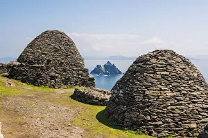 Skellig Michael Island Print, Ancient Monastery Architecture
