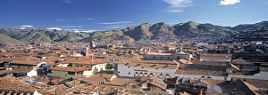 South America Landmarks Prints: Skyline of Cusco