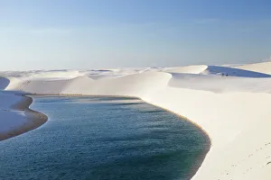 South America, Brazil, Maranhao, dunes and lakes in the Lencois Maranhenses South America, Brazil, Maranhao, dunes and lakes in the Lencois Maranhenses