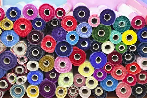 South Korea, Seoul, Dongdaemun Market, Fabric Shop South Korea, Seoul, Dongdaemun Market, Fabric Shop