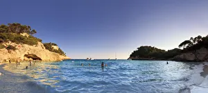 Spain, Balearic Islands, Menorca (Minorca), Cala Mitjana beach Spain, Balearic Islands, Menorca (Minorca), Cala Mitjana beach