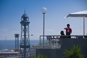 Spain, Barcelona, Cable Car (Transbordador Aeri) Spain, Barcelona, Cable Car (Transbordador Aeri)