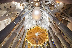 Spain, Barcelona, Sagrada Familia, Interior Spain, Barcelona, Sagrada Familia, Interior