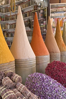 Spices in market, Mellah district, Marrakesh, Morocco Spices in market, Mellah district, Marrakesh, Morocco