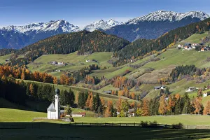 St. Johann Church, The Dolomites, Geisler Gruppe, Trentino-Alto Adige, Italy St. Johann Church, The Dolomites, Geisler Gruppe, Trentino-Alto Adige, Italy