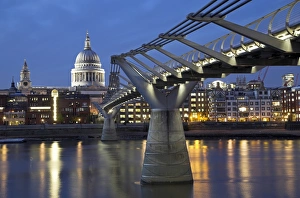 St Pauls Cathedral seen across the Millennium Bridge St Pauls Cathedral seen across the Millennium Bridge