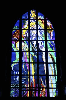 Images Dated 28th January 2015: Stanislaw Wyspianski Designed Stained Glass Window, Church of St. Francis of Assisi
