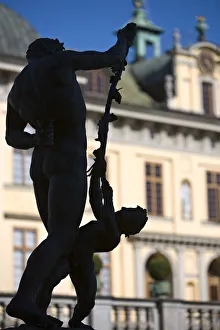 Statue Detail, Royal Palace, Drottningholm, Stockholm, Sweden Statue Detail, Royal Palace, Drottningholm, Stockholm, Sweden