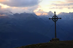 Austria Mountain Peaks Prints: Summit Ederplan in the Deferegger group, Carnic Dolomites, Upper Lienz, Pusteria
