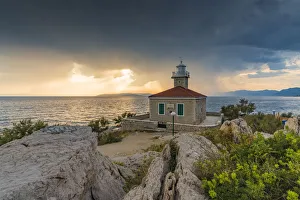 St Peter Lighthouse Print, Makarska, Croatia