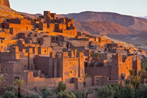 Sunrise over Ait Benhaddou, Atlas Mountains, Morocco Sunrise over Ait Benhaddou, Atlas Mountains, Morocco