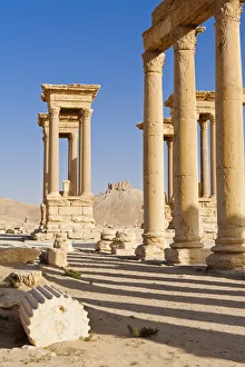 Syria, Homs Governate, Palmyra. The Tetrapylon Syria, Homs Governate, Palmyra. The Tetrapylon
