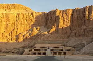 Rock Face Collection: Temple of Hatshepsut, Archaeological Sites, West Bank, Thebes West, Luxor, Egypt