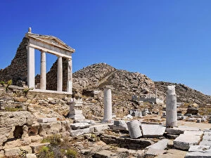 Archeological Collection: Temple of Isis, Delos Archaeological Site, Delos Island, Cyclades, Greece