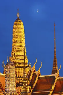Thailand, bangkok, Grand Palace, Wat Phra Kaeo at night Thailand, bangkok, Grand Palace, Wat Phra Kaeo at night