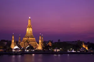 Thailand, Bangkok, Wat Arun and Chao Phraya River Thailand, Bangkok, Wat Arun and Chao Phraya River