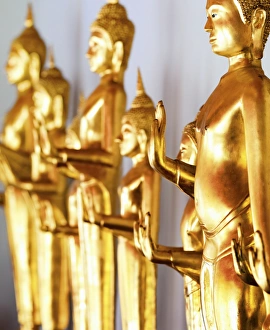 Thailand, bangkok, Wat Pho Row of Buddhas Thailand, bangkok, Wat Pho Row of Buddhas