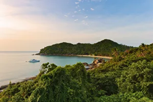 Thailand, Ko Samui, Silver beach at sunset Thailand, Ko Samui, Silver beach at sunset