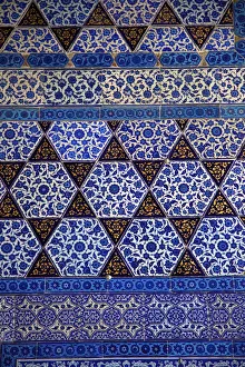 Tiles in Circumcision Room, Summer Pavilion, Topkapi Palace, Istanbul, Turkey Tiles in Circumcision Room, Summer Pavilion, Topkapi Palace, Istanbul, Turkey
