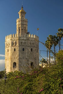 Almohad Collection: Torre del Oro watchtower, Seville, Andalusia, Spain