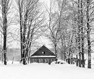 Traditional countryside house, Staraya Ladoga, Leningrad Region, Russia Traditional countryside house, Staraya Ladoga, Leningrad Region, Russia
