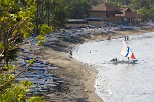 Traditional sail boats, Amed, Bali, Indonesia Traditional sail boats, Amed, Bali, Indonesia